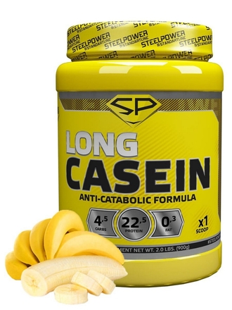 Казеиновый протеин Long Casein, 900 г, Банан SteelPower Nutrition