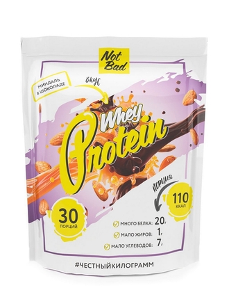 Сывороточный протеин Whey Protein, 1000 г, Миндаль в шоколаде NotBad