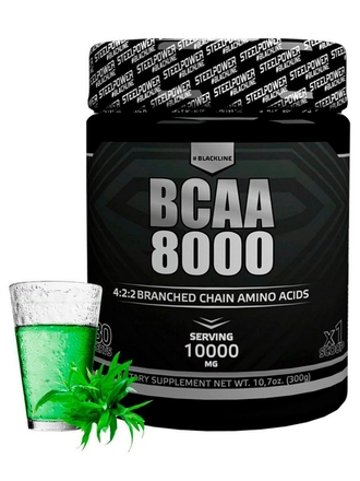 Аминокислоты Bcaa 8000, 300 г, Тархун SteelPower Nutrition