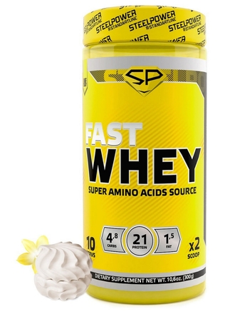 Сывороточный протеин Fast Whey, 300 г, Зефир SteelPower Nutrition