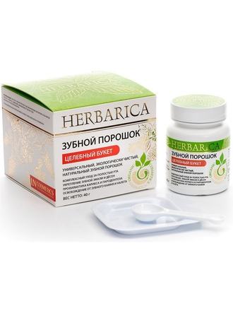 Зубной порошок HERBARICA Целебный букет, 40 г БиоБьюти