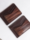 Зажим для денег WOOD WAVE rosewood из кожи и дерева COOB&Nautilus