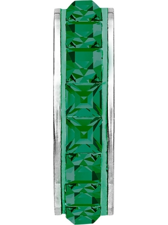 Шарм с квадратными кристаллами Emerald размер 13 мм, 1 штука SWAROVSKI.