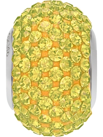 Шарм с круглыми кристаллами оттенка Jonquil, Gold, 13 мм SWAROVSKI.