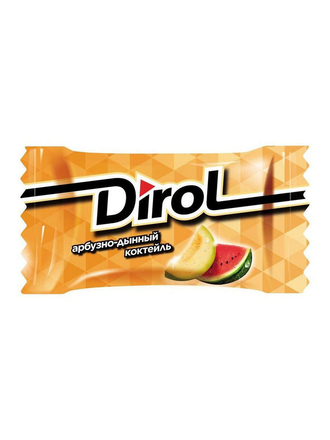 Dirol Арбузно-дынный коктейль жевательная резинка без сахара, 272 г Dirol