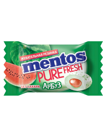 Жевательная резинка Mentos Pure Fruit со вкусом Арбуза, моно 100 шт Mentos