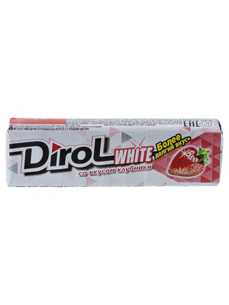 Dirol White Жевательная резинка Клубничная Поляна, 30 пачек по 13,6 г Dirol