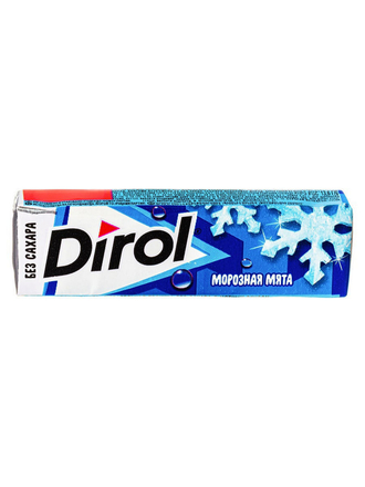 Dirol Жевательная резинка Морозная мята без сахара, 30 пачек по 13,6 г Dirol