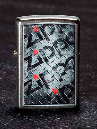 Зажигалка Diamond с покрытием Street Chrome Zippo