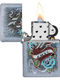 Зажигалка Vintage Tattoo с покрытием Street Chrome Zippo