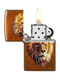 Зажигалка Polygonal Lion с покрытием Toffee Zippo