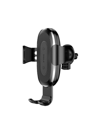 Автодерж. с функцией беспроводного ЗУ Wireless Gravity (Air type) Black BASEUS