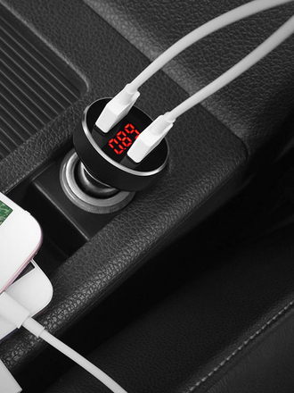 Автомобильное зарядное устройство Z26 High Praise With Digital Display 2*USB 2,1A Hoco