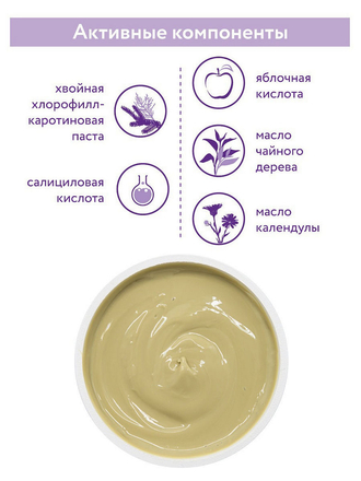 Маска-уход для проблемной и жирной кожи Anti-Acne Intensive, 150 мл. ARAVIA Professional
