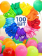 Воздушные шары для праздника 100 штук/Набор воздушных шариков 100шт 30 см ШарБерри