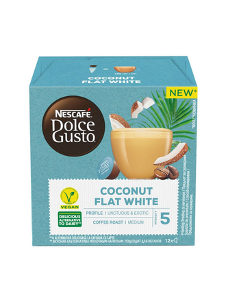 Кофе в капсулах Nescafe Dolce Gusto Coconut flat white 12шт Nescafe Dolce Gusto