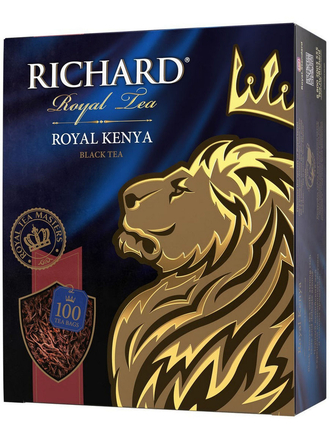 Чай черный кенийский среднелистовой Royal Kenya, в пакетиках 100 шт Richard
