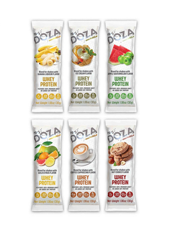 Белковый коктейль ProDOZA Whey Protein Shake Summer Mix, 6 пак по 30 г ProDOZA