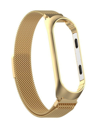 Металлический ремешок для фитнес-браслета Xiaomi Mi Band 3 / 4 миланская петля R1A Accessories