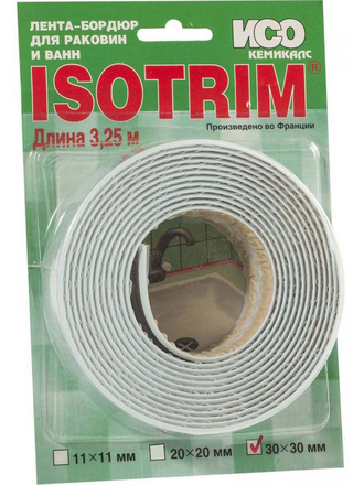 Лента бордюрная для ванны и кухни ISOTRIM 60 мм х 3,25 м ISOTRIM
