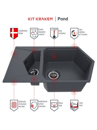 Кухонная мойка KitKraken Pond KitKraken