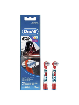 Сменные насадки для электрической зубной щетки Oral-B Kids с героями Звездные Войны, 2 шт. Oral-B