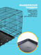 Клетка для собак №3 77x59x62 см черная LEO FACTORY