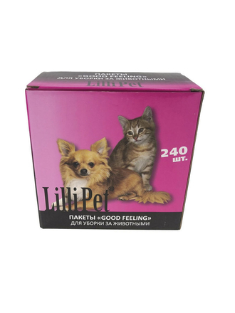 Пакеты Good Feeling для уборки за животными, 15шт/рулон Lilli Pet