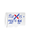 Карта памяти microSDXC, 64 ГБ (FMSD064GU1A) Flexis
