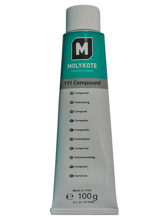 Силиконовая смазка Molykote 111 Compound (100 г) / силиконовый герметик / смазка-герметик MOLYKOTE