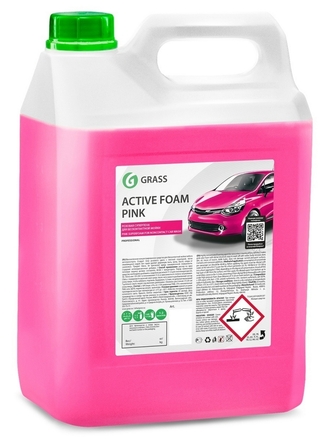 Активная пена /шампунь для авто /автошампунь Grass Active Foam Pink, 6 кг GRASS
