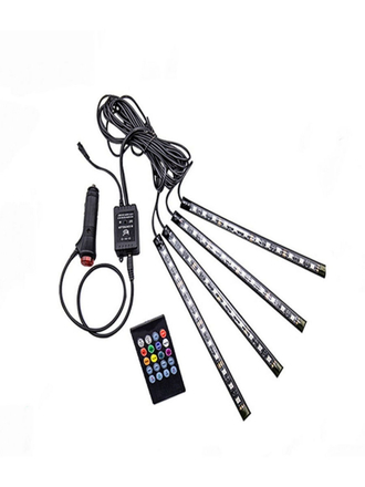 Светодиодная лента для авто, Комплект для светодиодной подсветки, 12В, IP67, 4RGB/ подсветка в машин VPshop