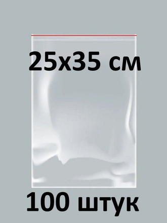Пакеты с застежкой Zip Lock 25x35 см, 100 шт / Упаковочные фасовочные с Зип замком. WorldUpakRus