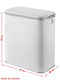 Корзина для белья Geralis 50л (45х25х50) текстура Punto Geralis
