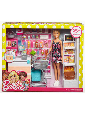 Набор игровой с куклой Barbie Дом мечты Магазин Супермаркет Barbie