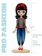 Куклы с магнитной одеждой PRO FASHION, игра одень куклу 30 нарядов, 5 шаблонов для раскрашивания Mr. Bigzy