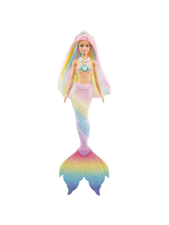 Кукла Barbie Русалочка с разноцветными волосами (меняющая цвет) GTF89 Barbie