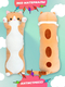 Кигурумер / Мягкая игрушка-подушка кот 90 см / длинный кот батон / котенок антистресс / Кигурумер