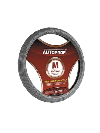 Autoprofi Оплётка руля AP-396 DGY (M)