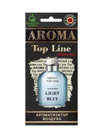 AROMA TOP LINE Ароматизатор воздуха картон TOP LINE Арома №63 D&G Light Blue