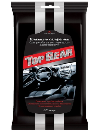 Top Gear Top Gear №30 влажные салфетки для салона автомобиля