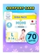 Momi Подгузники трусики детские 9-14 кг размер 4 L 70шт Comfort Care GIGA PACK Momi